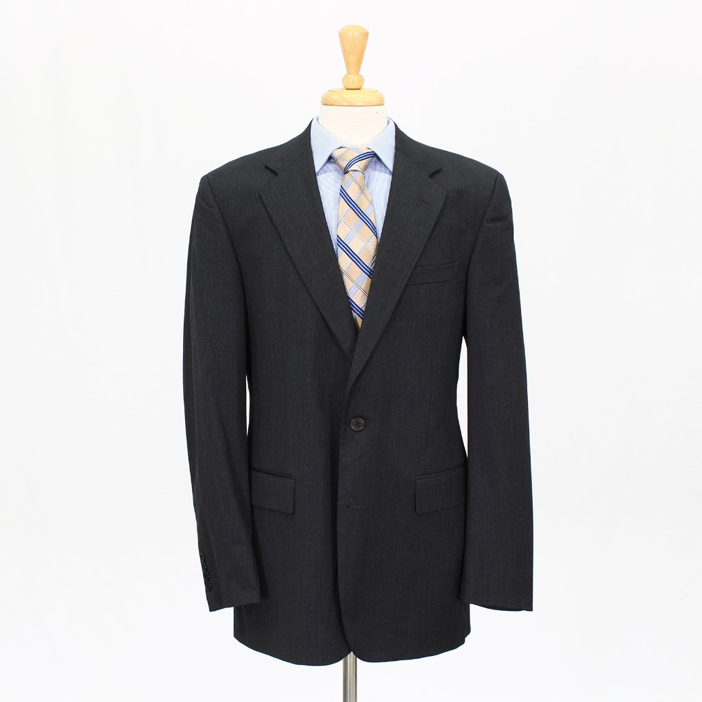 Brooks Brothers 42l Gray Solid 2-Button Sport Coat Blazer Jacket O646